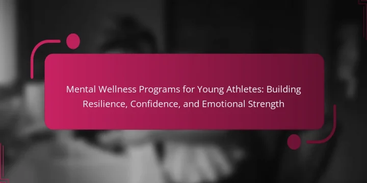 Mental Wellness Programs for Young Athletes: Building Resilience, Confidence, and Emotional Strength